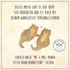Mr. & Mrs. Panda Round Magnet Otter Hands Holding -