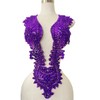 Handmade Crystal on lace Applique Sewing Rhinestones Beads Sequins Patches