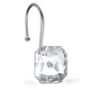 EleCharm 12PCS Decorative Crystal Shower Curtain Hooks,Stainless Steel Rust Resistant