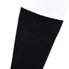 Laulax Boys Seamless Toe Coolmax Football Socks, Black, 8 Years