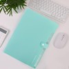 SKYDUE A4 Expandable Document Folder 8 Pockets Organizer (Lake Green)