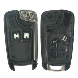 Multibao 2 Button Uncut Remote Control Flip Folding Key Fob Shell Case Blade For Vauxhall Opel Astra Insignia Compatible with Vauxhall Opel Buick Astra Insignia Vectra Zafira Meriva Mokka