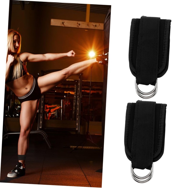 BESPORTBLE Strong Metal Welded D-Ring Ankle Straps Cable Machine Leg