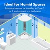 Devola 100mm Bathroom Extractor Fan with Humidistat and Timer, Quiet