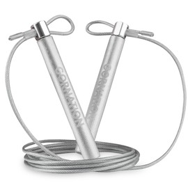 GORNATION® Skipping Rope - Adjustable Rope with Ball Bearings - for Fitness, Boxing, Adjustable, Speed Rope, with Non-Slip Handles & Aluminium Ropes