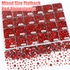 Red Resin Rhinestones Flatback Gems Bedazzler Kit for DIY