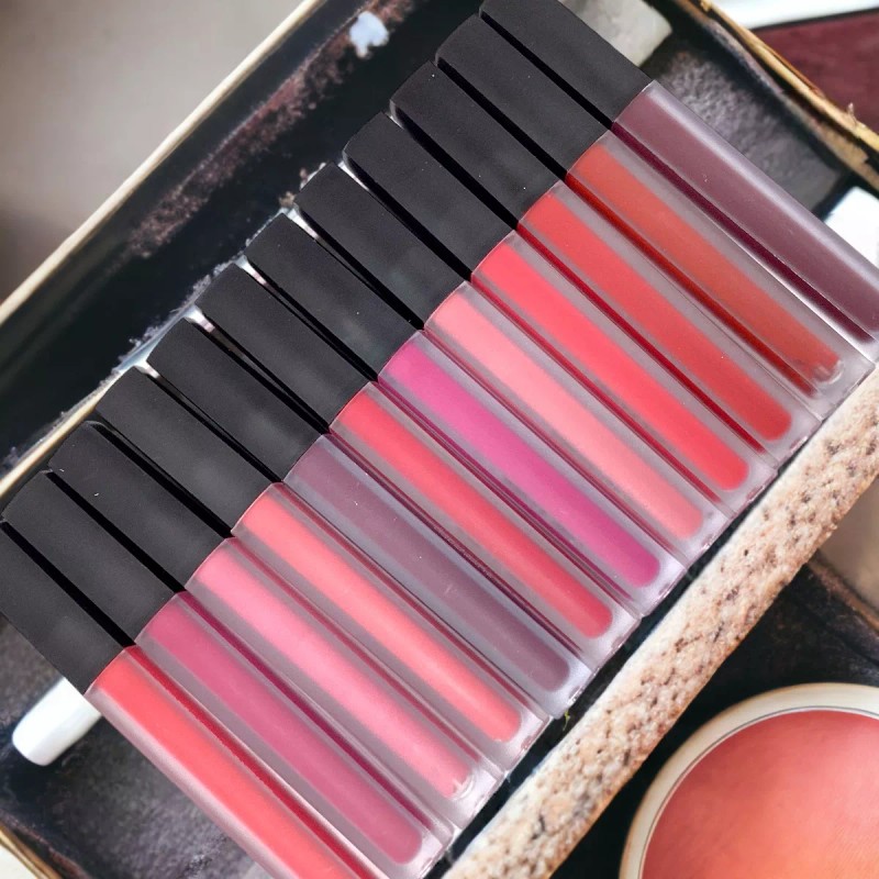 Favorbeauty Set De Labiales Liquido Con Lápiz Delineador De Labios