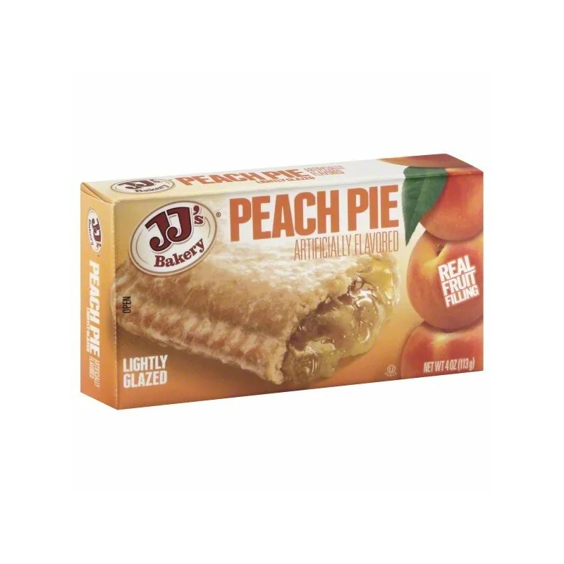 JJ's Bakery Lightly Glazed Snack Pies Kosher Parve 4oz (Peach)