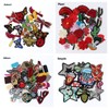 70pcs Random Assorted Styles Embroidered Patches, Sew On/Iron On Patch