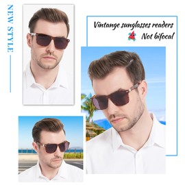OCCI CHIARI Oversized Reader Sunglasses for Men 3.00 Fashion Reading Sunglasses Full Lens sun readers 0 100 125 150 175 200 225 250 275 300 350 (Tortoise)