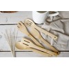 Natural Elements Eco Bamboo Kitchen Utensil Set, Non Stick Safe,