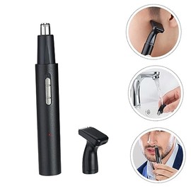 1set Rechargeable Electric Nose Hair Trimmer Set USB Sideburns Remover Protective Cover Lightweight Portable Design for Men Women Safe Grooming Tool