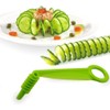 Cucumber Slicer, Carrot slicer, Green Spiral Slicer Portable Potato Slicer