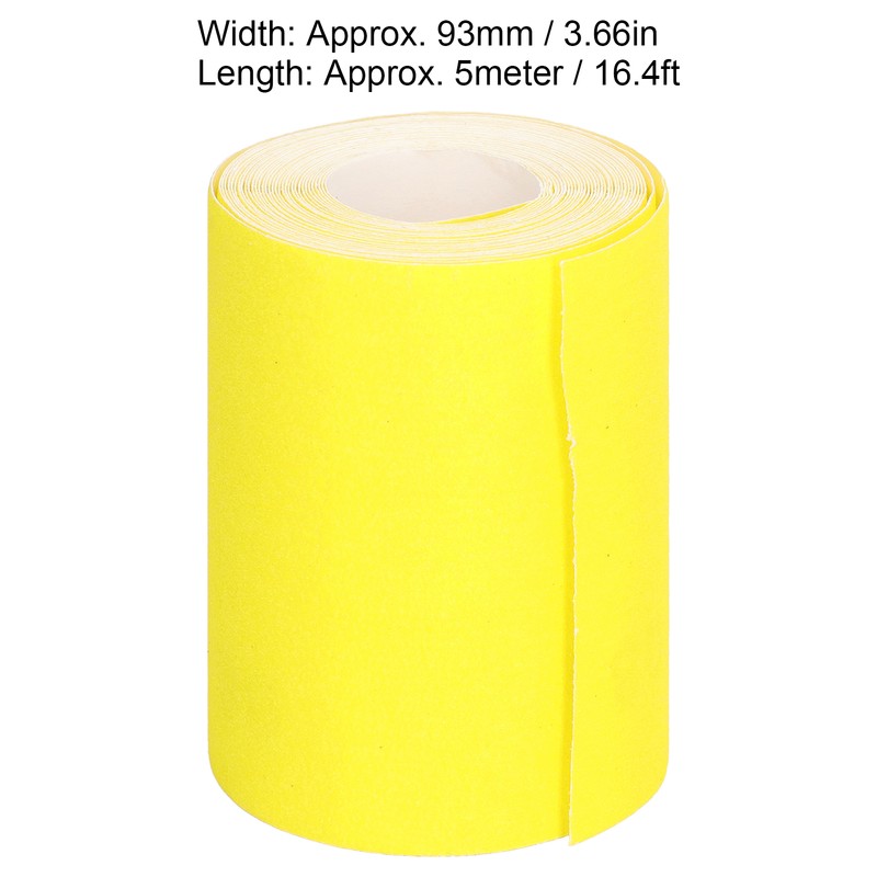 3 Rolls Sandpaper Roll 120 Grit Abrasive Sheet Polishing Grinding