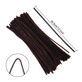 Livder Christmas Pipe Cleaners Set - 475 Pieces, 145 Brown Chenille Stems, 190 Red Pom Poms, 140 Wiggle Eyes for Crafts