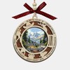 Lerime66 Kings Canyon National Park Christmas Ornament, 2 Layer Wood