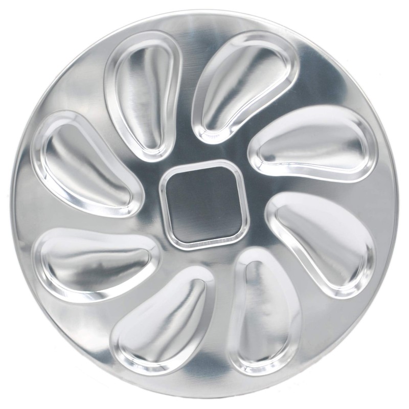 2 Pack Stainless Steel Oyster Plate for Oysters