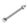 sourcing map M6 x 80mm Hex Head Screws Bolts, Nuts,