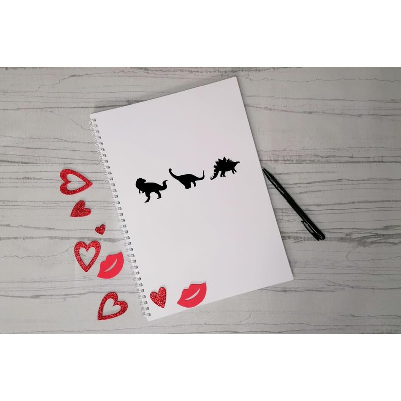 Pack of 15 Jurassic Dinosaur Silhouette Stickers - T-Rex Stickers