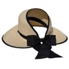 Women Ponytail Hole Sun Straw Hat Uv SPF UPF 50