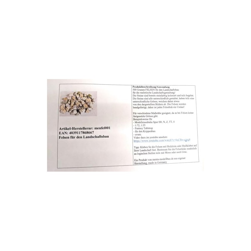 Rock for Landscaping, 500 g