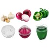 5Pieces Fruit and Vegetable Storage Containers,Reusable FridgeStorage Containers,for storage Green