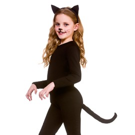 Wicked Costumes Girls Black Cat Fancy Dress Costume - Large (8-10 Years)