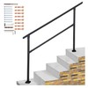 LFGUD 4 to 5 Steps Hand Rails for Outdoor Steps,Stair