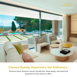American DuoLX, Privacy Window Film - One Way Window Tint for Home, Office - Anti UV, Sun Blocking - Large Size - Silver 20, Mirror Tint - Privacy Film See Out not in. (48 in x 24.58 feet)