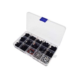 500pcs RC Car Screws Kits M3/M4/E Buckle/Shell Buckle/Screw Nuts/Hex Screws/Plugs RC Repair Tool Kit for HSP/Wltoys/Traxxa Scale RC Cars