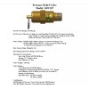 Conrader 80 PSI BRASS SAFETY PRESSURE RELIEF POP OFF VALVE,