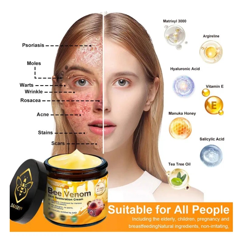 Crema Restauradora De La Piel, Crema Para Tratamiento De La