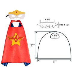 Kids Dress Up Superhero Capes Set Toys Costumes Party Favors Christmas Cosplay For Girls Boys