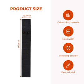 JoyTutus Door Limiting Straps Compatible with Wrangler, 2 Pack Updated Heavy Duty Strong Adjustable Door Limiting Check Strap for Wrangler CJ YJ TJ JK JKU JL JLU 1996 to 2024 Load 1000 Lb