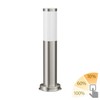 ledscom.de Poru Bollard Light for Outdoor Use, Stainless Steel, Round,