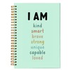 bitCNY I AM Spiral Notebook,Inspiring Words Affirmation Journal Notebook, Positive