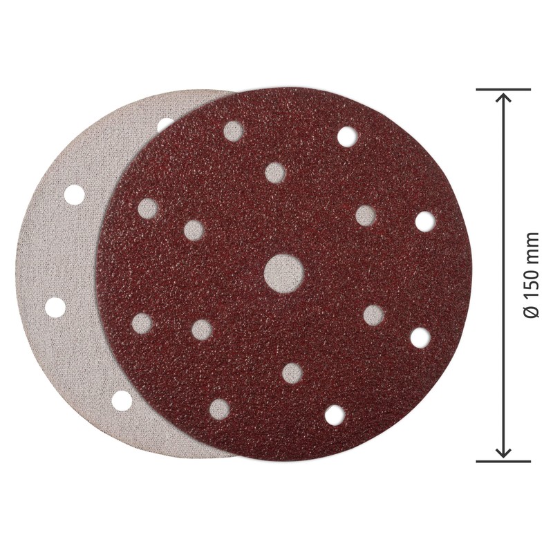 Wfix Craft IK88 Sanding Discs 150 mm Velcro with 15-Hole