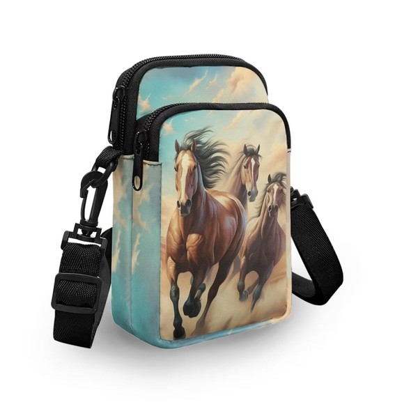 WELLFLYHOM Mini Crossbody Bag Phone Purses Wallet for Women Canvas