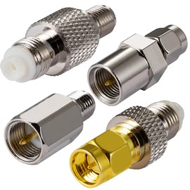 Vecys 4G Antenna Adapter SMA Adapter FME Adapter SMA to FME Adapter 4 Kit for 2G 3G 4G LTE Antenna Router UMTS Mobile Broadband Hsdpa WLAN Wireless (4pcs)