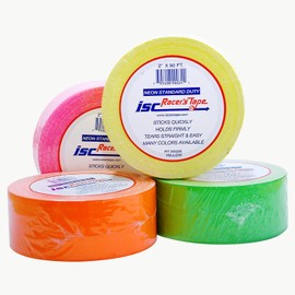 ISC Racers Tape RT3003N ISC Neon Standard-Duty Racer's Tape: 2" x 60 yd, Fluorescent Yellow