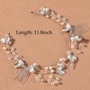 HZLUPQ Fashion Wedding Hair Accessories for Brides Handmade Pearl Hair