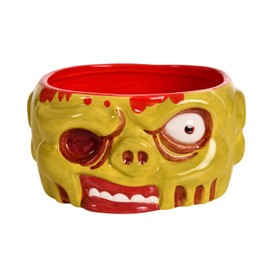 Elbenwald 3D Zombie Head Bowl 1000 ml Ceramic Green