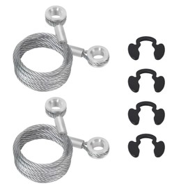 Cutetool (2pcs) L92-6017-1065 Hood Restraint Cable with Clips Compatible for Peterbilt 389 388 384 Trucks Hood Control Cables, Replace L92-6017-1065 L9260171065 Parts