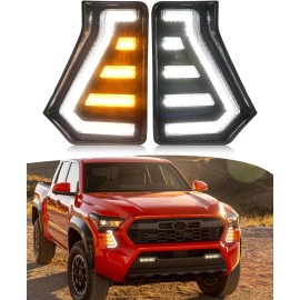 Sidi LED Fog Lamp for 2024 2025 Toyota Tacoma DRL Daytime Running Lights Turn Signal