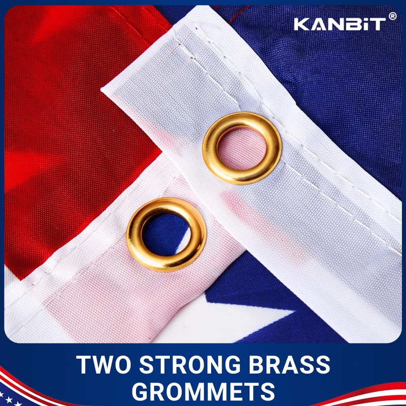 KANBIT American Flag 4x6 Ft, US Flags Polyester with Strong