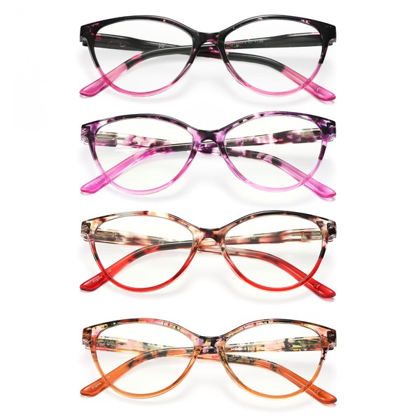 JAWSOCK Reading Glasses for Women feature lightweight anti-blue light lenses,