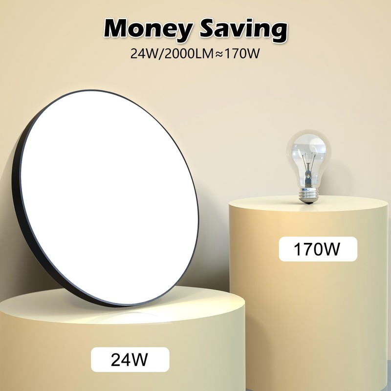 Ceiling Light LED Ceiling Light Diameter 28 cm 24 W,