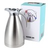 Fdit 1.5L Hot Water Bottle, Stainless Steel Double Wall Vacuum