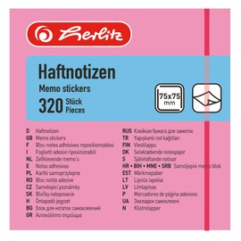 Herlitz 790774 Sticky Notes 75 x 75 mm 320 sheets Neon Orange
