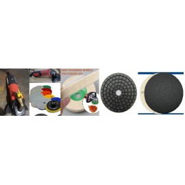 Roxx Tools Wet Polisher Grinder Variable Speed Extra 70 X 4 Inch Wool&Sanding Polishing Pad
